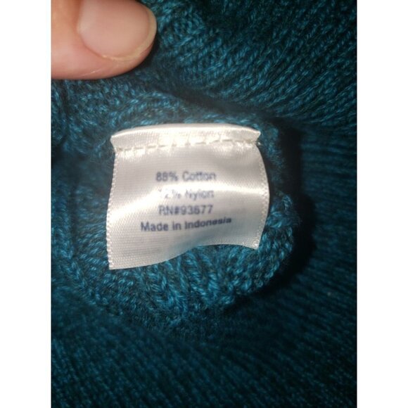 Womens St Johns Bay Size PXXL Cable Kint V-Neck Sweater - Picture 4 of 6